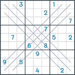 Bold X Sudoku #134