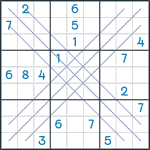 Bold X Sudoku #136