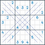 Bold X Sudoku #138