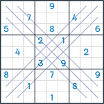 Bold X Sudoku #140